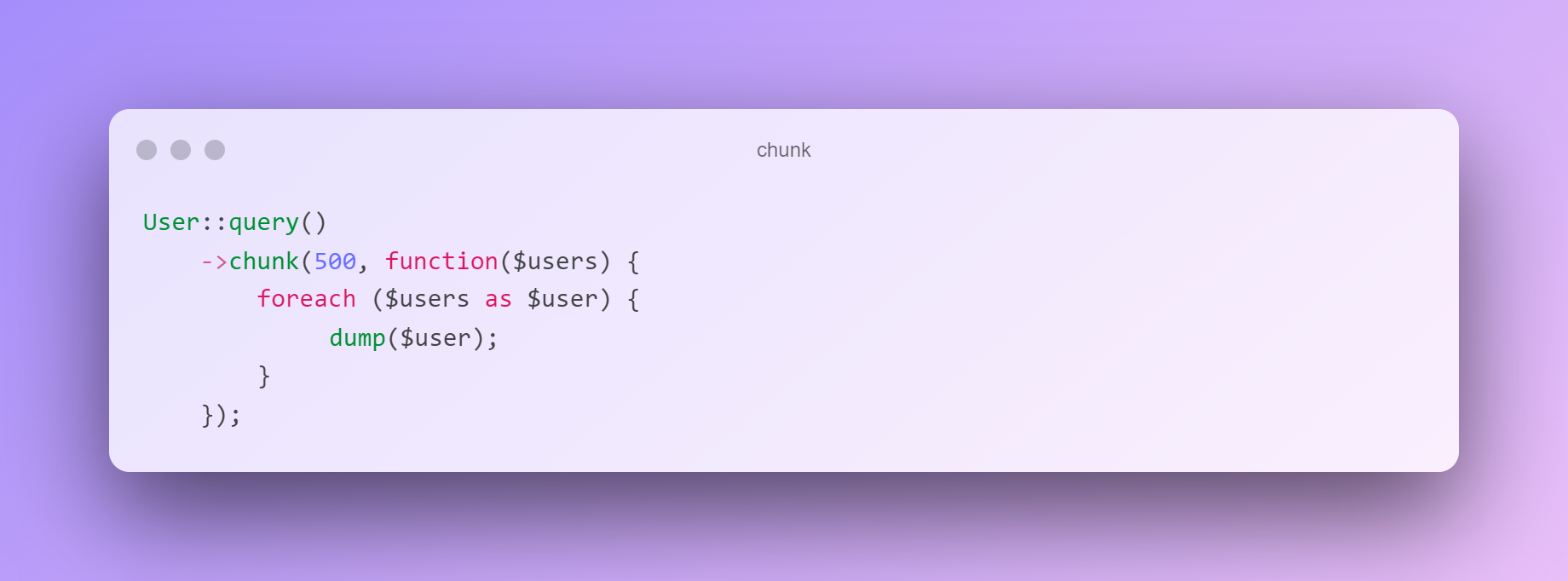 Featured image of post Laravel 大量寫入的好幫手 chunk